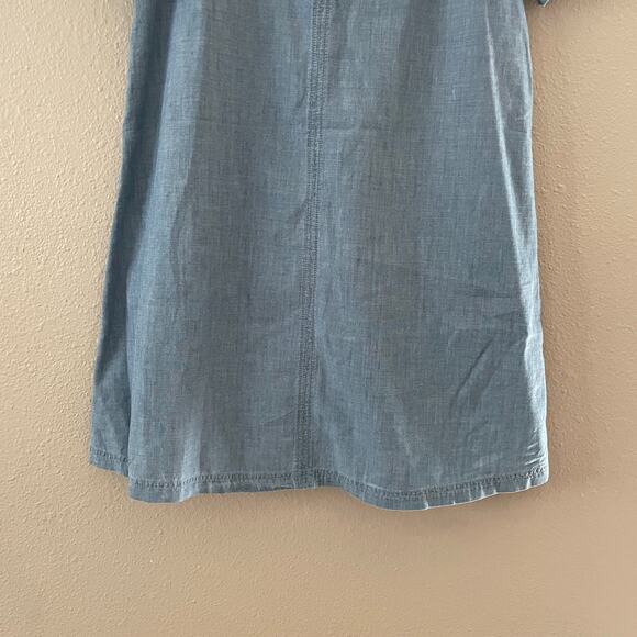 Madewell bow back chambray mini dress - Picture 6 of 9